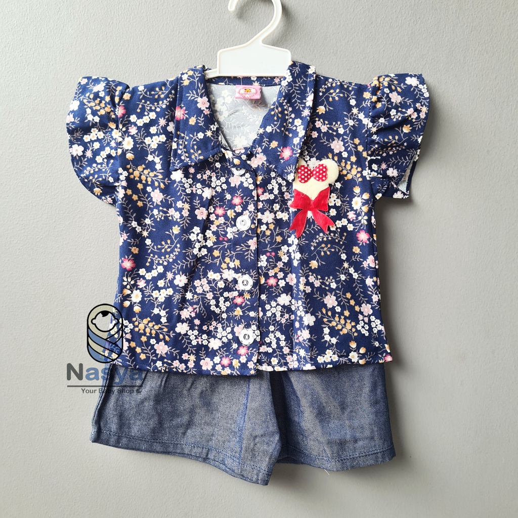 [SL-026] Setelan baju Anak Bayi Perempuan motif girl (3-12 bulan)