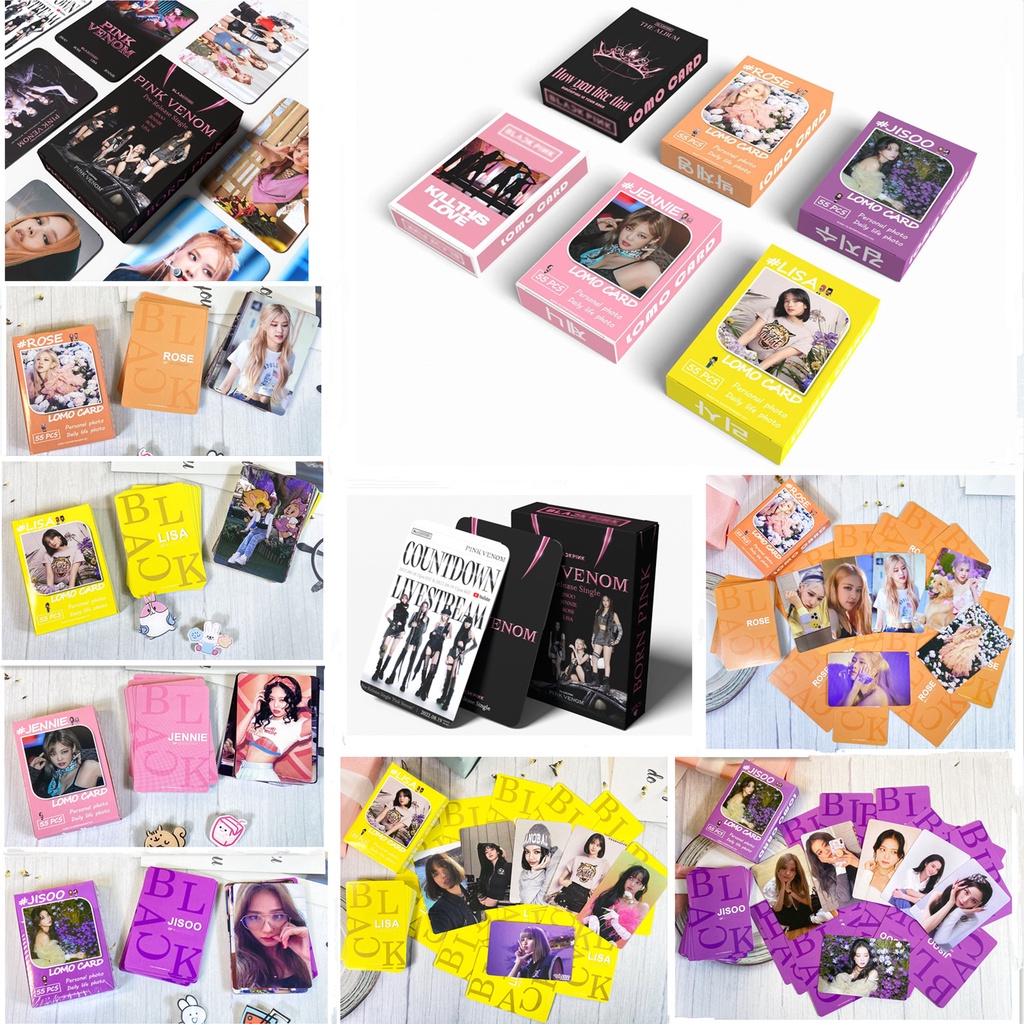 54pcs/box BP Album PINK VENOM Bagaimana Kamu Itu Photocards ROSE JISOO LISA JENNIE Kartu Lomo Kpop Postcards