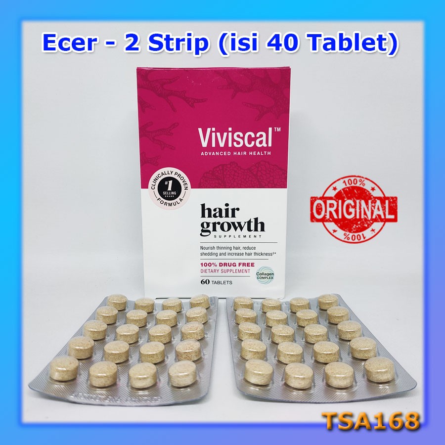 Viviscal Hair Growth Supplement for Women 20 40 60 Tab Penumbuh Rambut