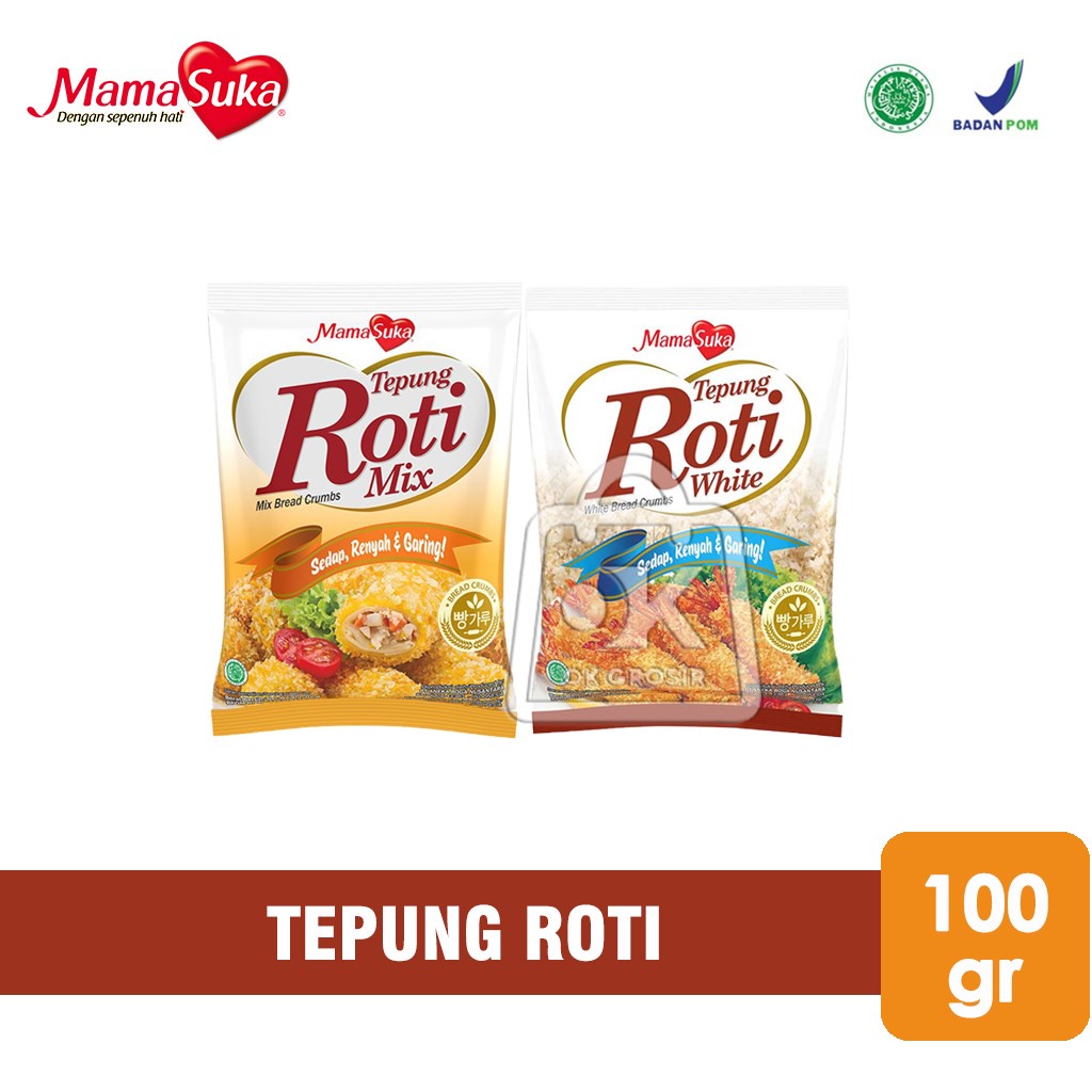 

Tepung Roti Mamasuka / Bread Crumbs / White / Mix (100 gr)