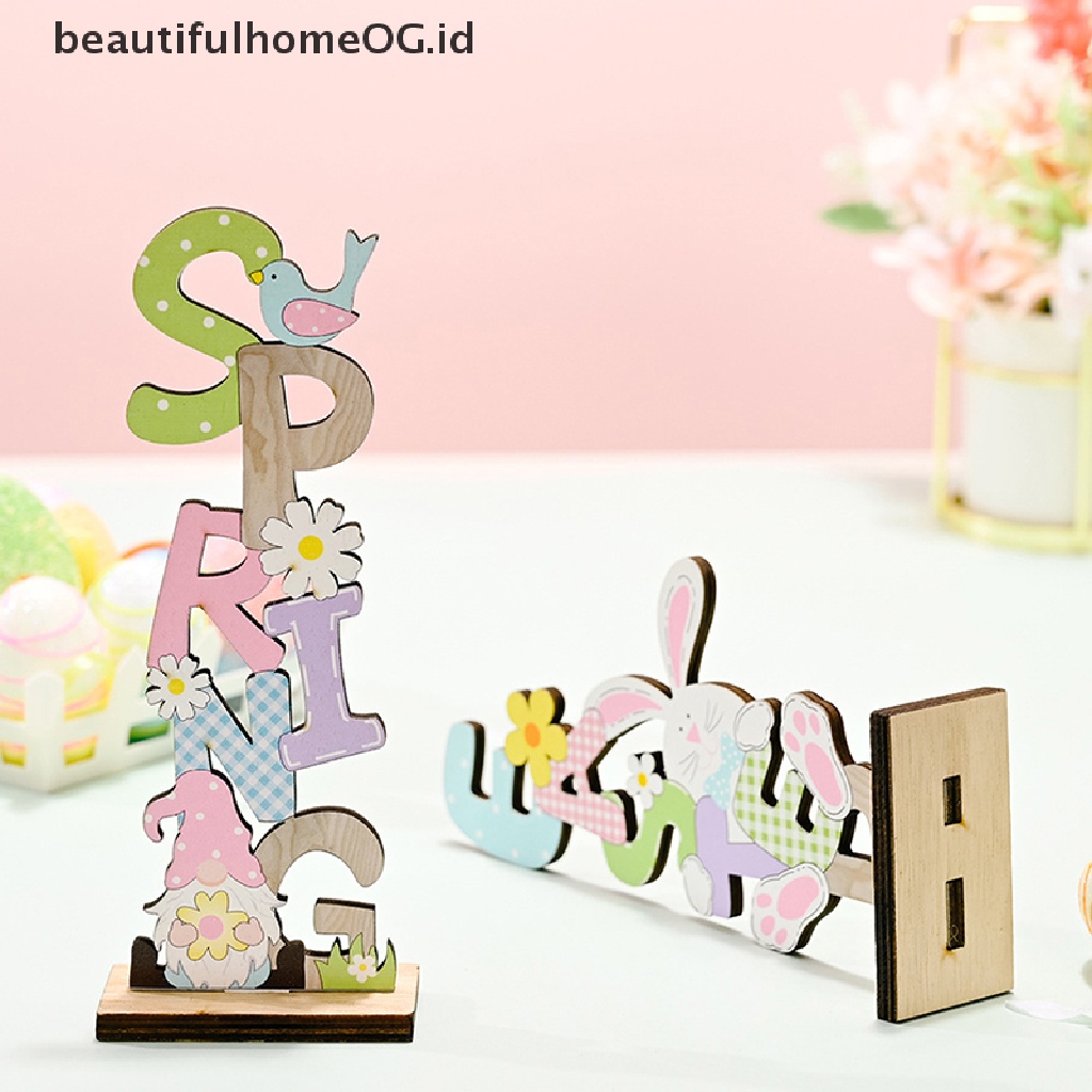 // Beautifulhomeog.id// Easter Spring Ornament Easter Decor Untuk Perlengkapan Pesta Telur Kelinci Rumah **