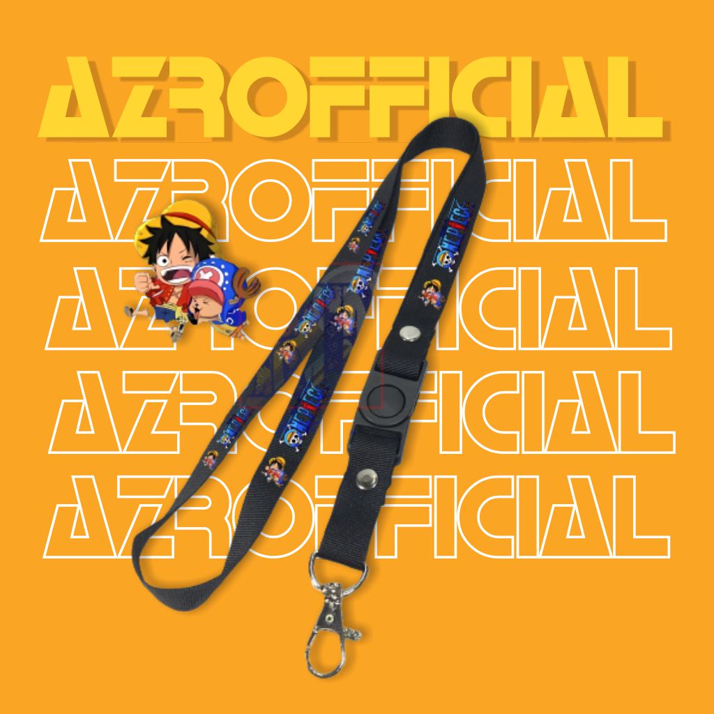 

LANYARD ANIME ONE PIECE LUFFY CHOPPER LOGO TENGKORAK API FIRE lanyard distro GANTUNGAN KUNCI ONEPIECE/GANTUNGAN ID