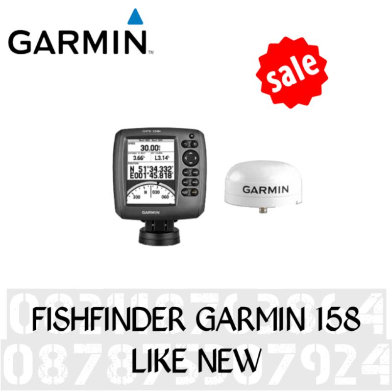 Gps Garmin Fishfinder 158 Baru siap pakai