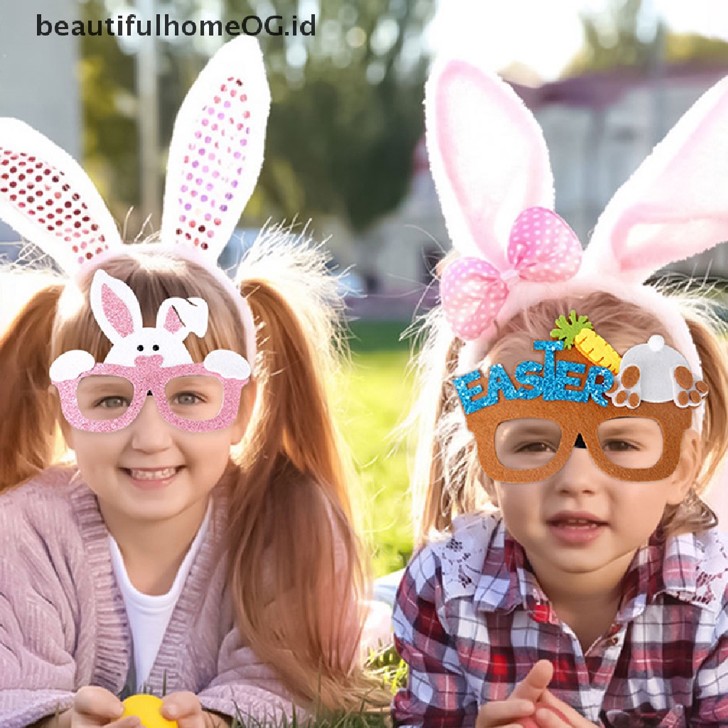 // Beautifulhomeog.id// Aksesoris Kacamata Paskah Kartun Egg Rabbit Egg Goggle Frame Untuk Anak **