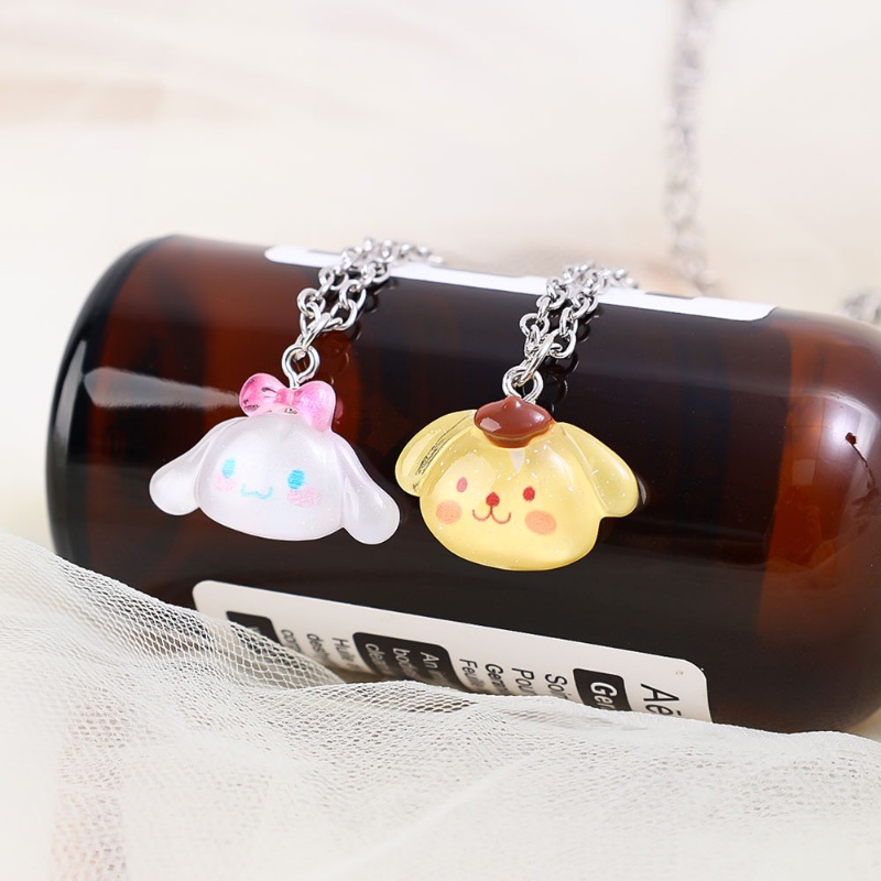 Kalung Liontin Anime Kartun/Kalung Rantai Kuromi Cinnamoroll Lucu Fashion Jewelry