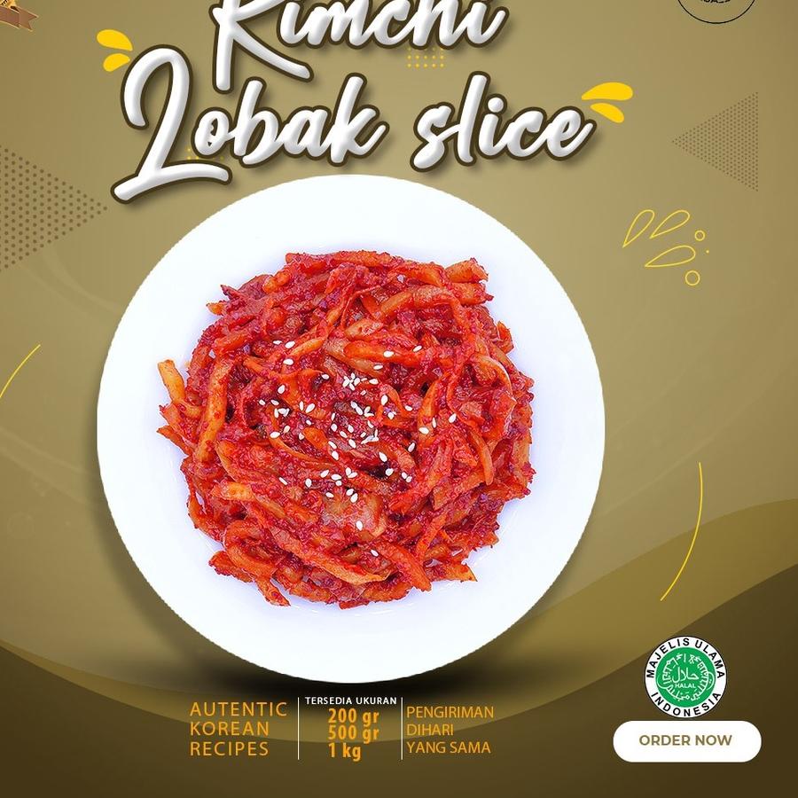 

℗ Fresh Kimchi Lobak Wortel Slice 500 Gram Dibuat Chef Korea Asli Enak ☎