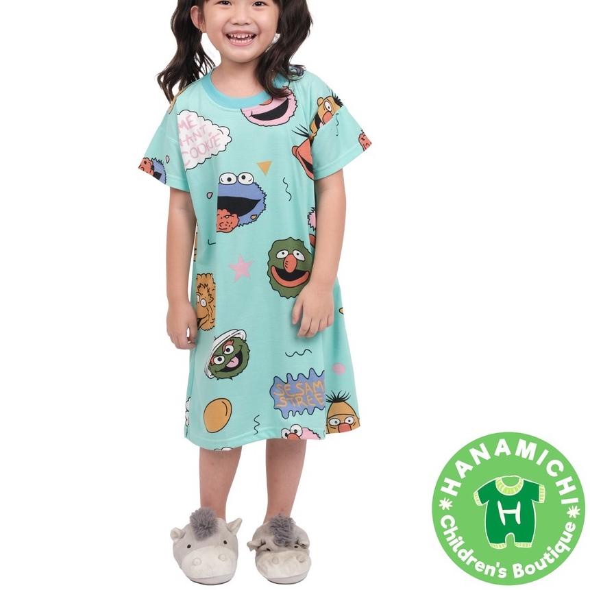 ➢ Hanamichi PITHA Dress Anak Lengan Pendek Full Print ♝