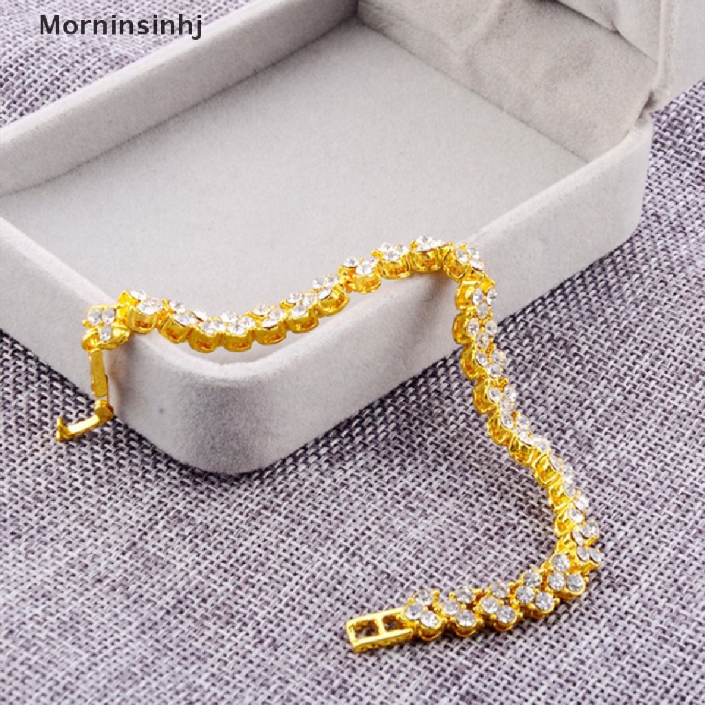 Mornin Gelang Kristal Penurun Berat Badan Gelang Rantai Emas Magnetik Perhiasan Perempuan Braceletle id