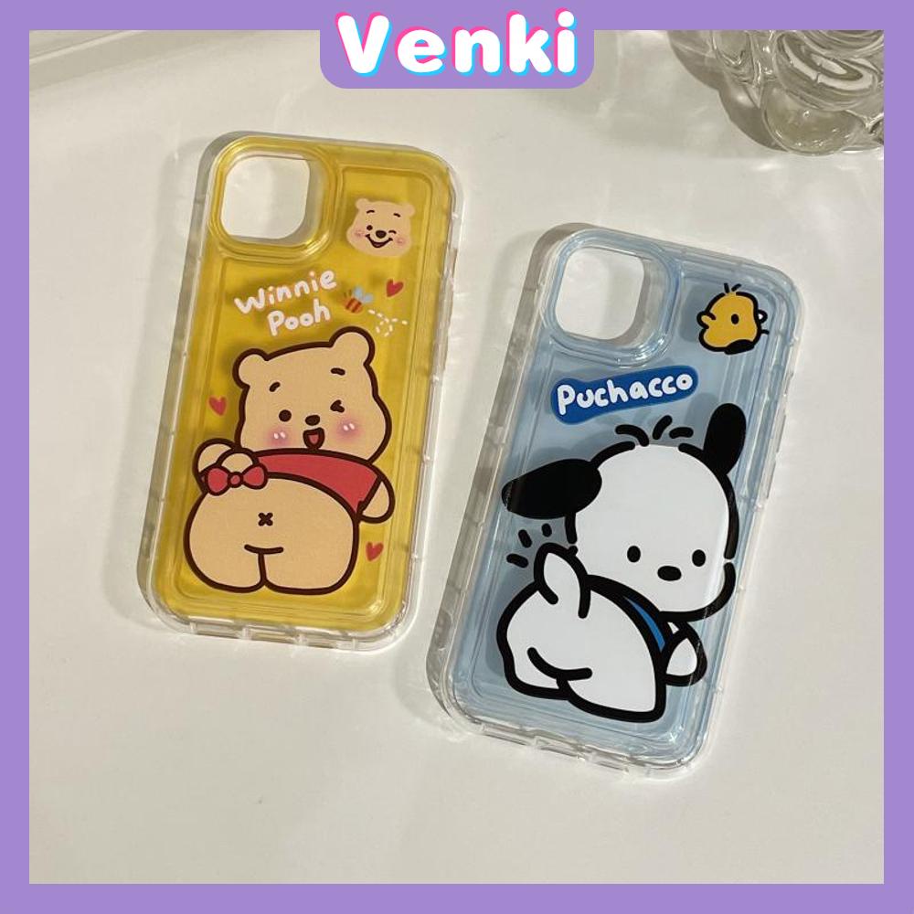 Case For iPhone 14 Pro Max Soft TPU Clear Jelly Airbag Case Cute Cartoon Animals Camera Protection Shockproof For iPhone 14 13 12 11 Plus Pro Max 7 Plus X XR