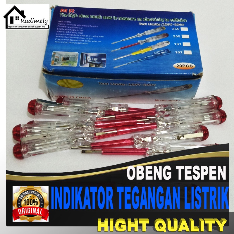 OBENG TESPEN LISTRIK PANJANG 13 CM