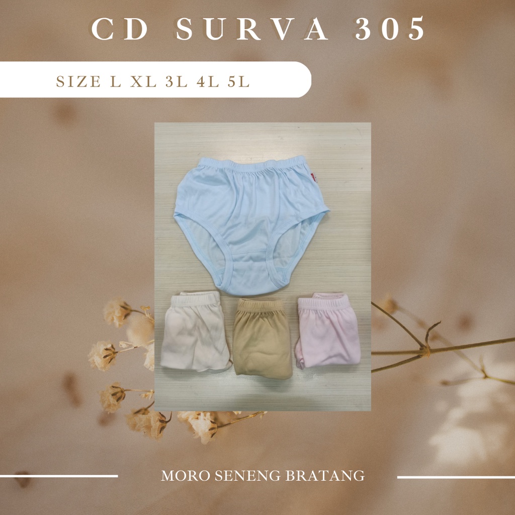 CD Celana dalam wanita SURVA 305 polos L XL XXL XXXL XXXXL jumbo