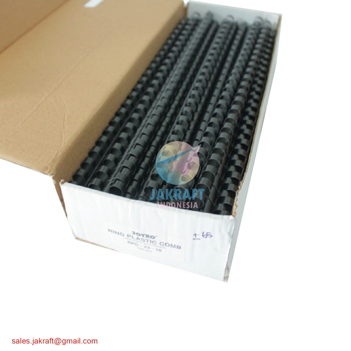 

[[JNT COD]] Spiral Plastik Jilid 10 mm 23 Lubang F4 isi 100 Hitam 3/8 inch JOYKO