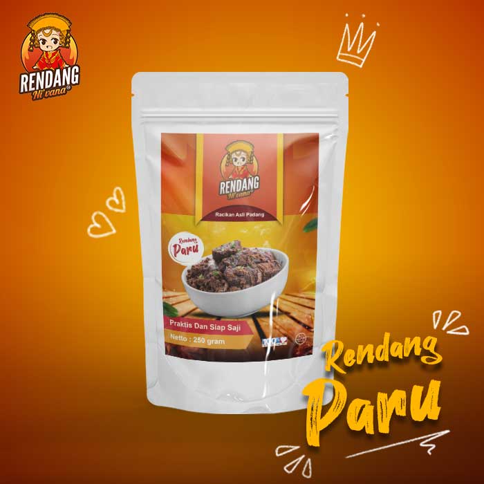 

Rendang Paru Sapi 250 Gram Rendang Nivana