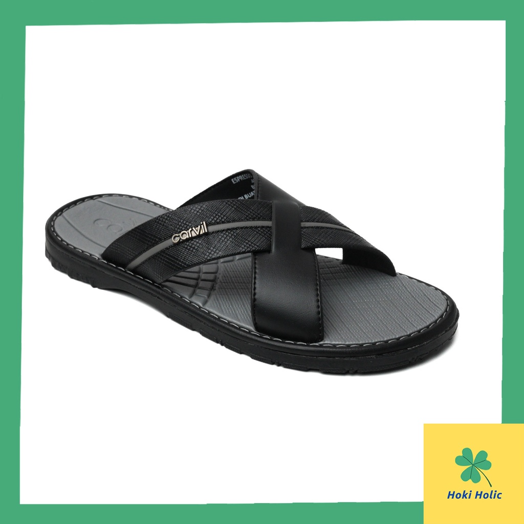 Sandal Kulit Carvil Pria Original - Sendal Jempol dan Slide Original Carvil