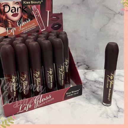 ♠ [LUSINAN] Lipgloss Kiss Beauty Velvet Air / Nude Series ℮