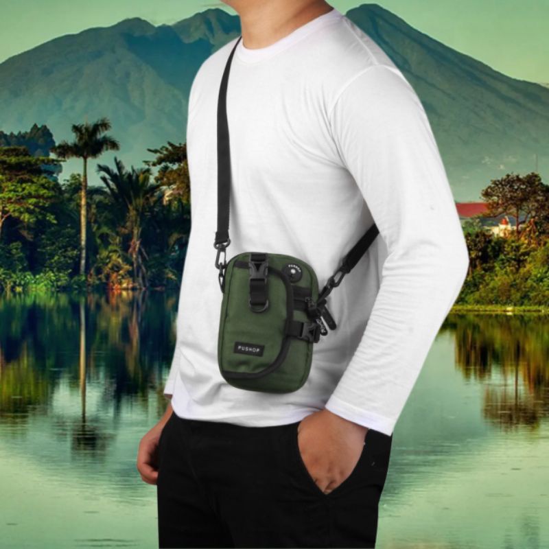 [terbaru] makassar mini slingbag tas selempang pria authentic