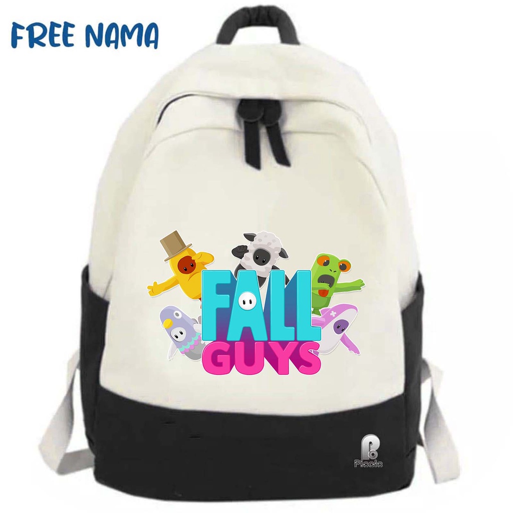 TAS RANSEL BACKPACK ANAK MOTIF GAME FALL GUYS UNISEX (FREE NAMA)