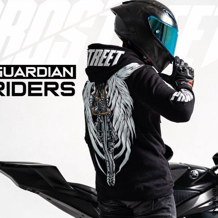 New STICKER HOODIE PRIA SWEATER PROSTREET GUARDIAN RIDERS BLACK M-XXL / JAKET PRIA PROSTREET ORIGINA