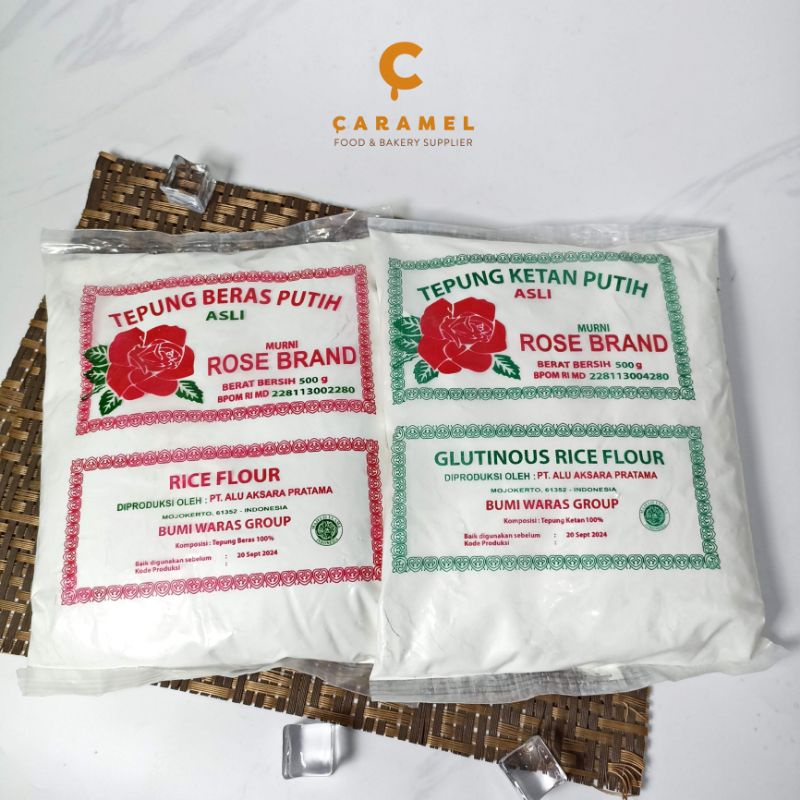 

Rose Brand Tepung Ketan & Tepung Beras 500gr - Tepung - Tepung Beras/Ketan - Tepung Kanji