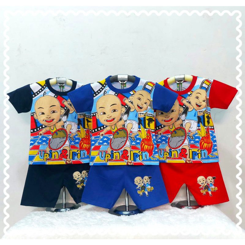 BAJU ANAK KARAKTER MOTIF UPIN DAN IPIN / KAOS ANAK UPIN DAN IPIN
