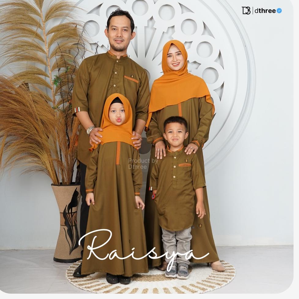 PALING LARIS Dthree - Sarimbit Raisya ( Army ) Baju Couple Keluarga Muslim