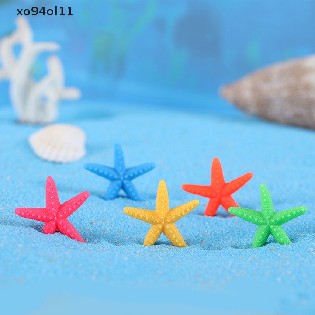 Xo Warna-Warni Bintang Laut Dekorasi Lanskap Resin Ikan Bintang Laut Lansekap Ornamen Dekorasi Aquarium Phone Case Aksesoris OL