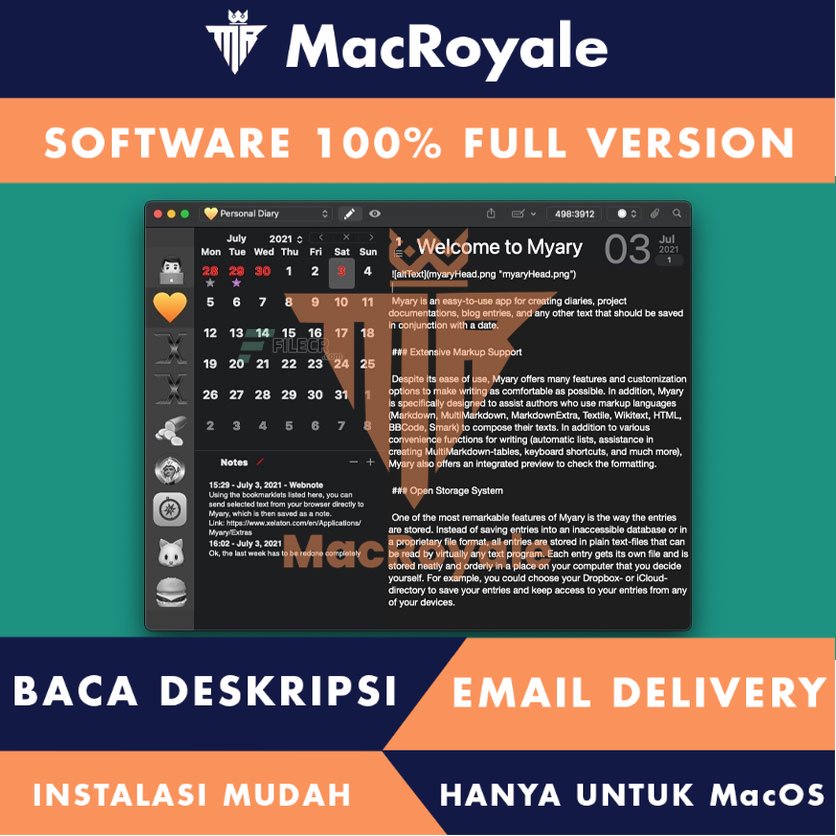 [MacOS] Myary Full Version Lifetime Full Garansi