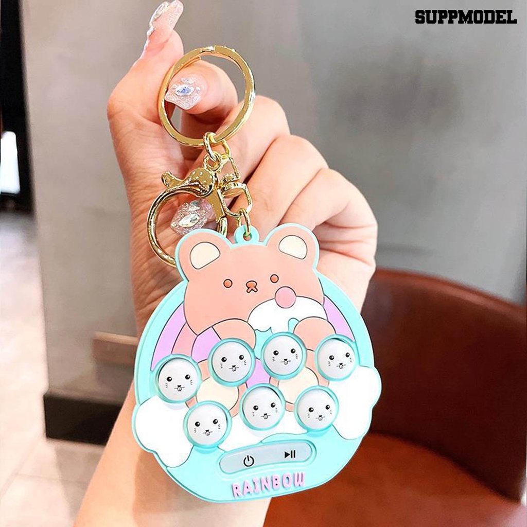 [SM] Mainan Sensorik Elektronik Gantungan Kunci Edukasi Menarik Portabel Genggam Lucu Mini Hamster Memory Game Untuk Anak