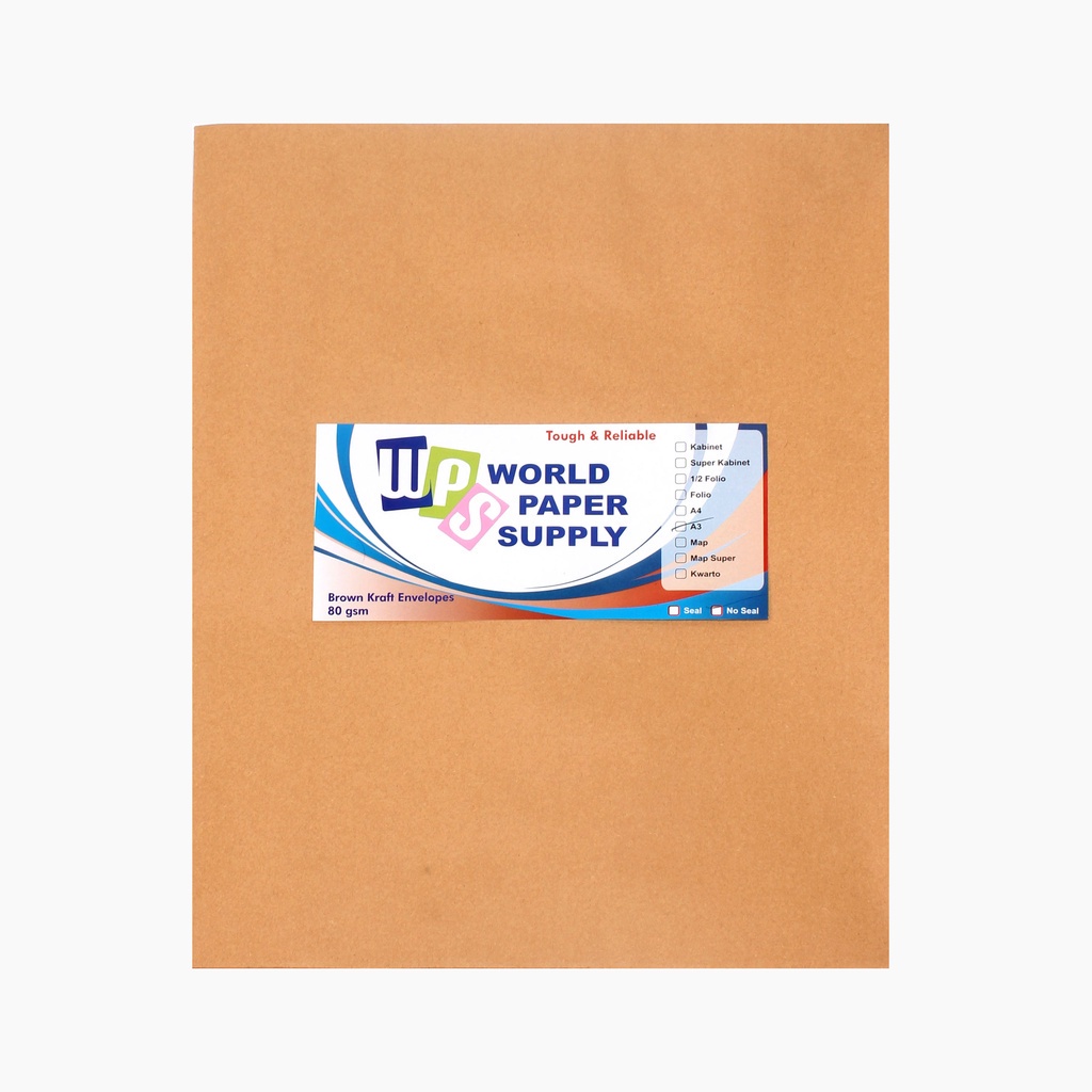 

WPS - Amplop Coklat Ukuran A3 ( 33 x 42,5 cm ) - Pack
