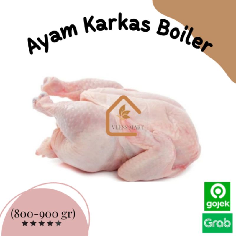 

Ayam Karkas / Ayam Broiler Utuh / Ayam segar bestchicken (0,8 -0,9 KG)