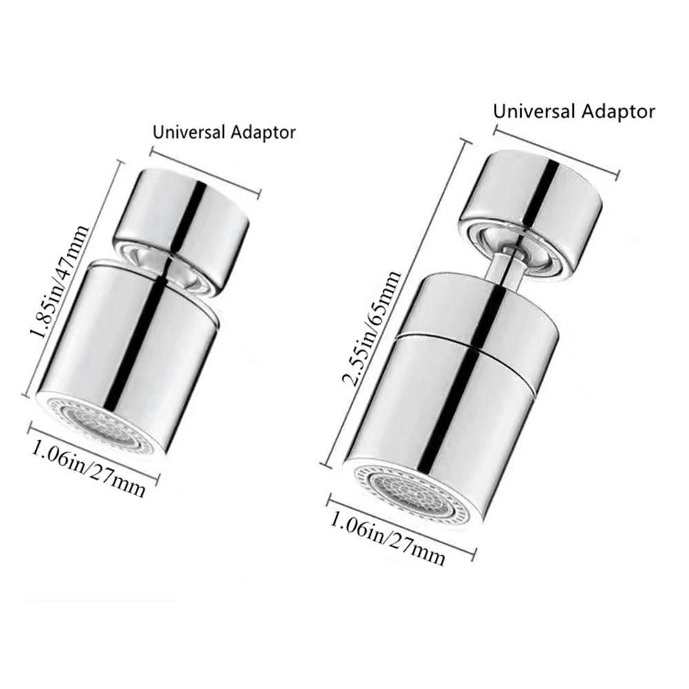 Lanfy Faucet Extender Universal Hitam Multifungsi Anti Ciprat Hemat Air Berputar Mode Ganda Aerator Bertekanan
