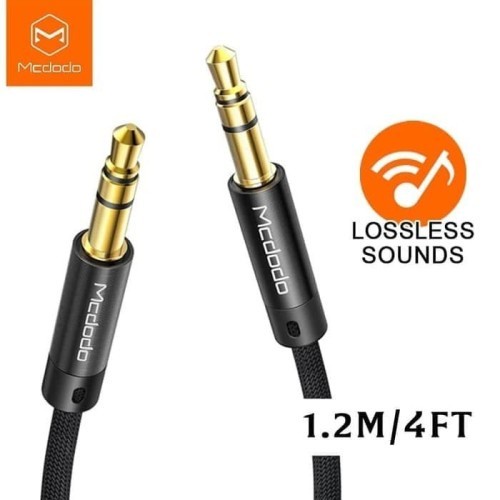 MCDODO Lossless Kabel Audio AUX 3.5mm Male to Male Panjang 1.2 Meter