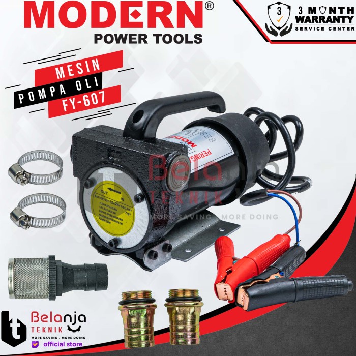 Pump Modern Fy 607 Pompa Cairan Kental Solar Minyak Oli Dc 12 V Fy607