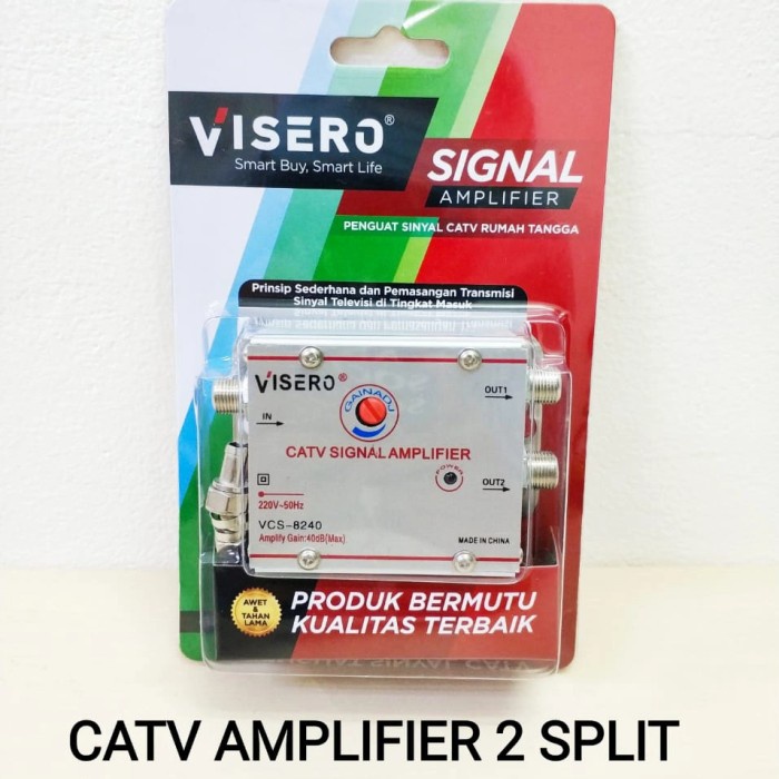 Terlaris Catv Signal Amplifier Booster 2 Output 40Db