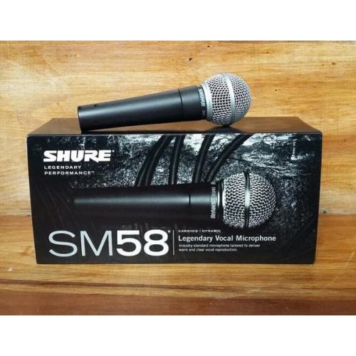 MICROPHONE SHURE SM58 MIKROFON SHURE SM-58 MIC KABEL SM58 VOCAL ori