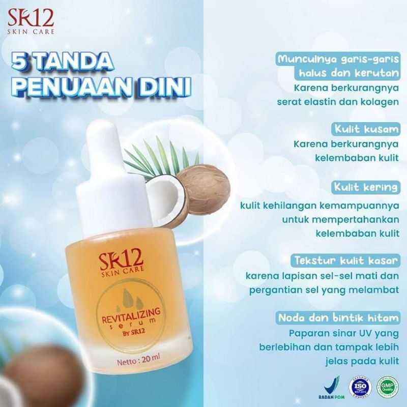 Revitalizing Serum SR12/mengecilkan pori-pori wajah