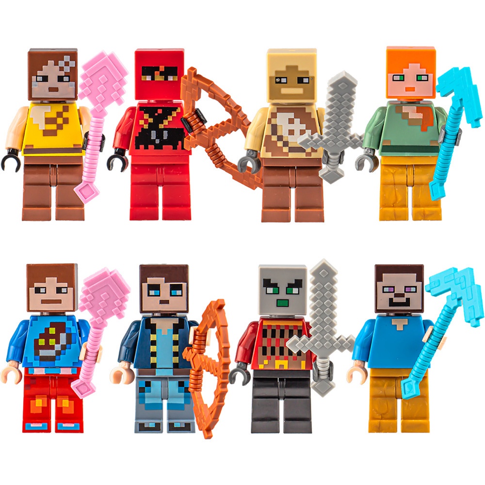 Mainan Perakitan Blok Bangunan LEGO Minifigure Seri My World Untuk Anak