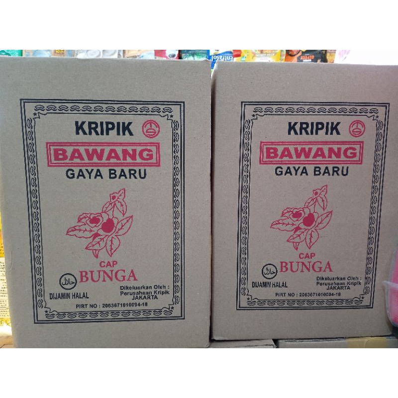Keripik Bawang Cap Bunga Dus