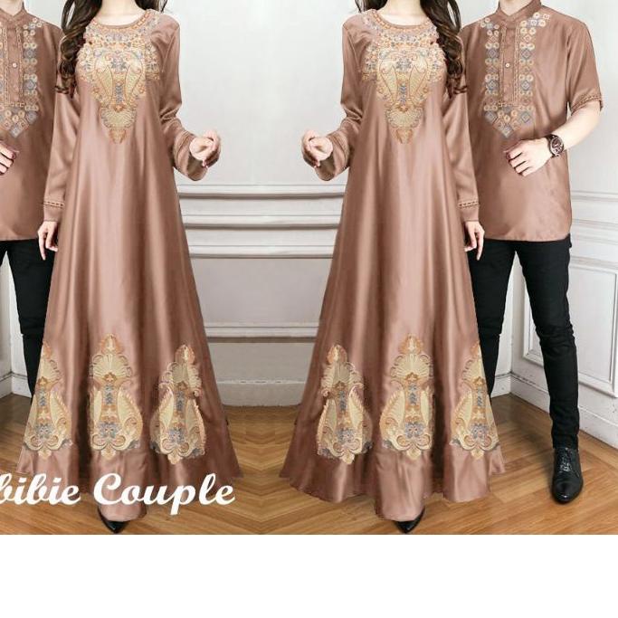 ۞ ELDE 5 - habibi couple Habibie & Ainun couple, maxi tangan panjang + kemeja kancing depan kantong 