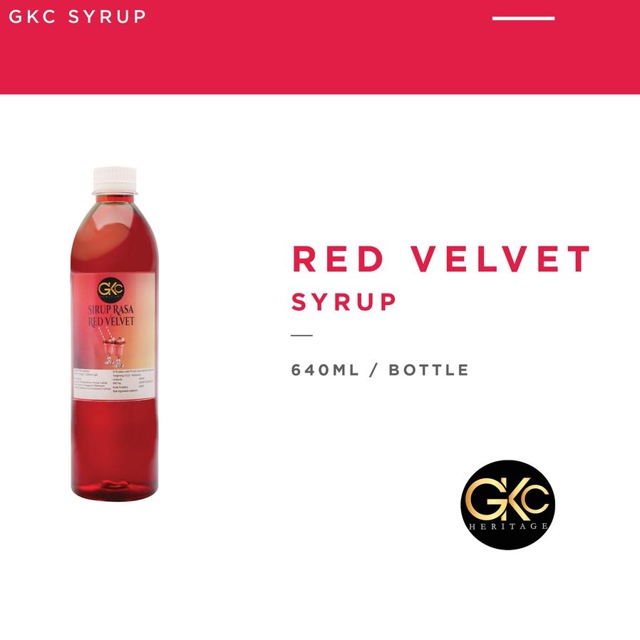 

♔ Sirup Red Velvet / Redvelvet Syrup Minuman GKC Heritage 640 ml (Import Quality) ➮