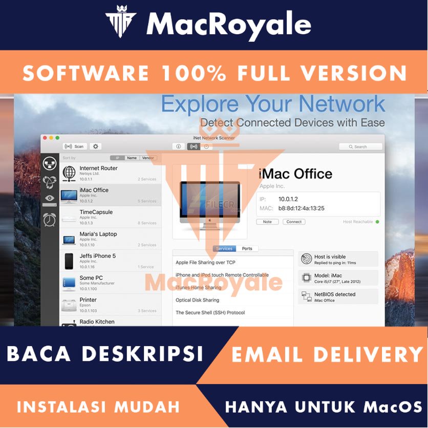 [MacOS] iNet Network Scanner Full Version Lifetime Full Garansi