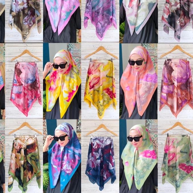 ✫ Jilbab Motif Bunga Denay/Deenai/Baniscop/DeenaiKW ✤