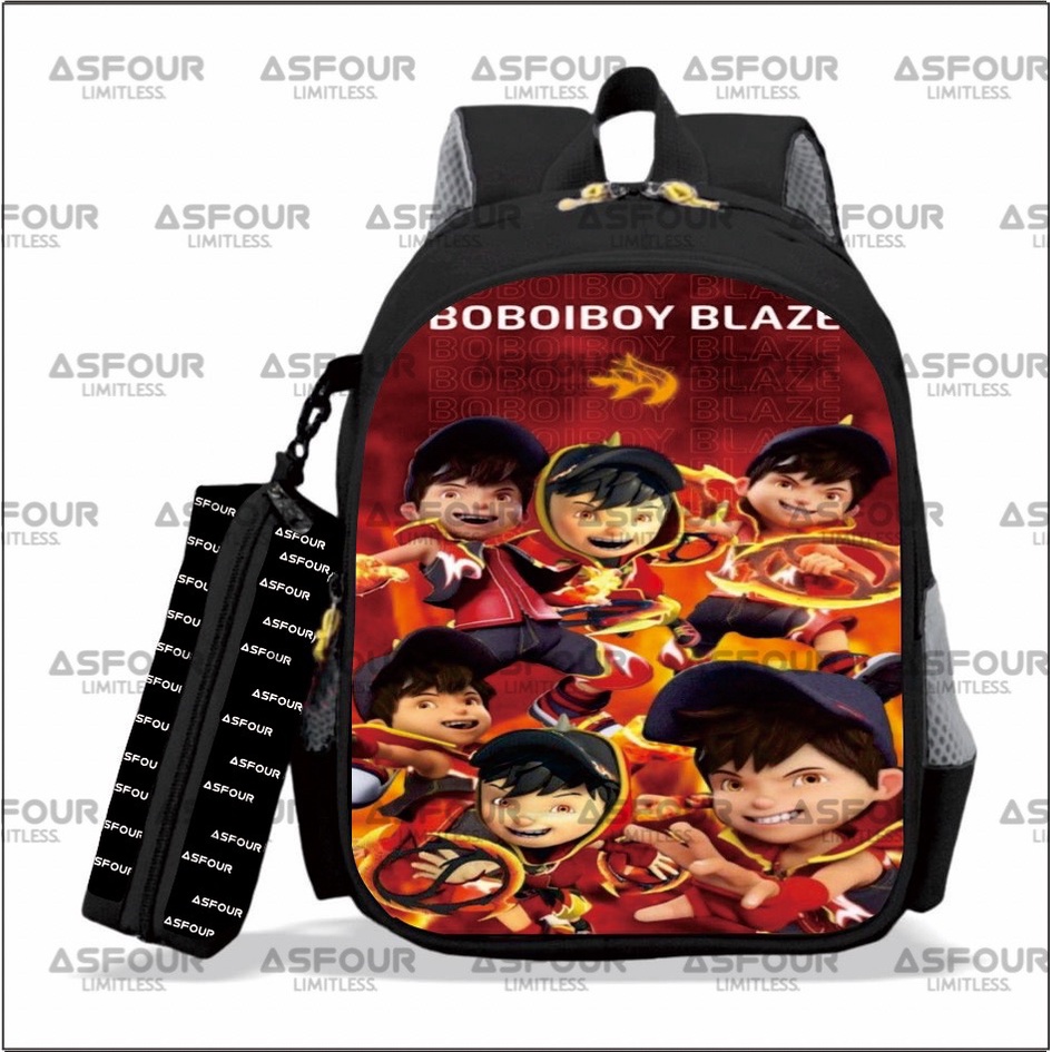 ASFOUR - BOBOI GALAXY GRUP Tas Sekolah Anak TK SD PAUD Anti Air Tas Mengaji Tas Ngaji COD Bayar di Tempat  Tas boboiboy Galaxy Boboiboy duri angin