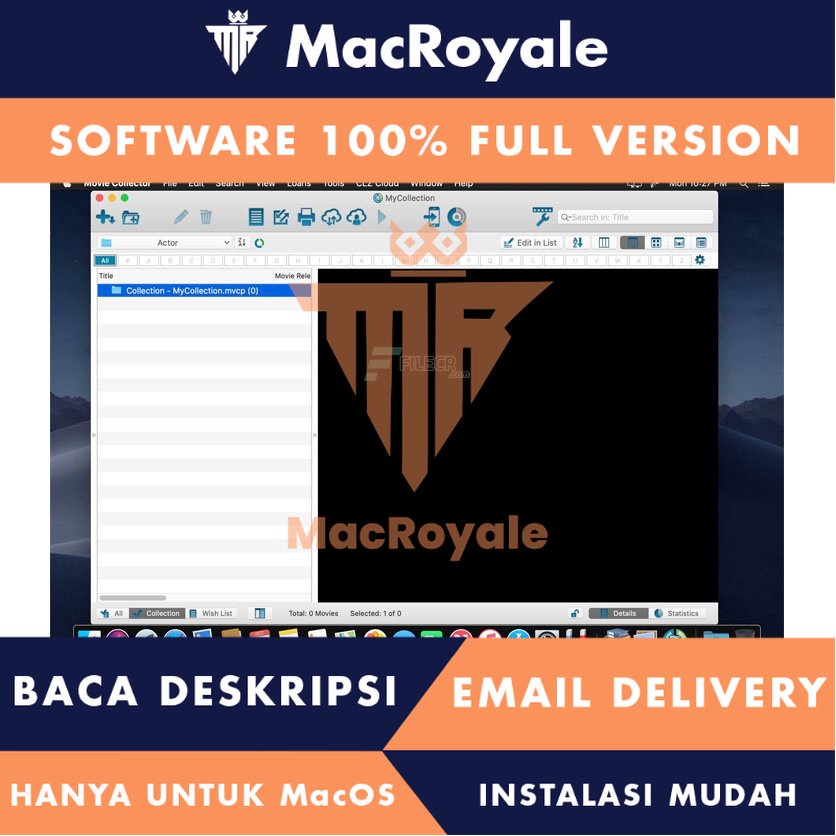 [MacOS] Movie Collector Full Version Lifetime Full Garansi