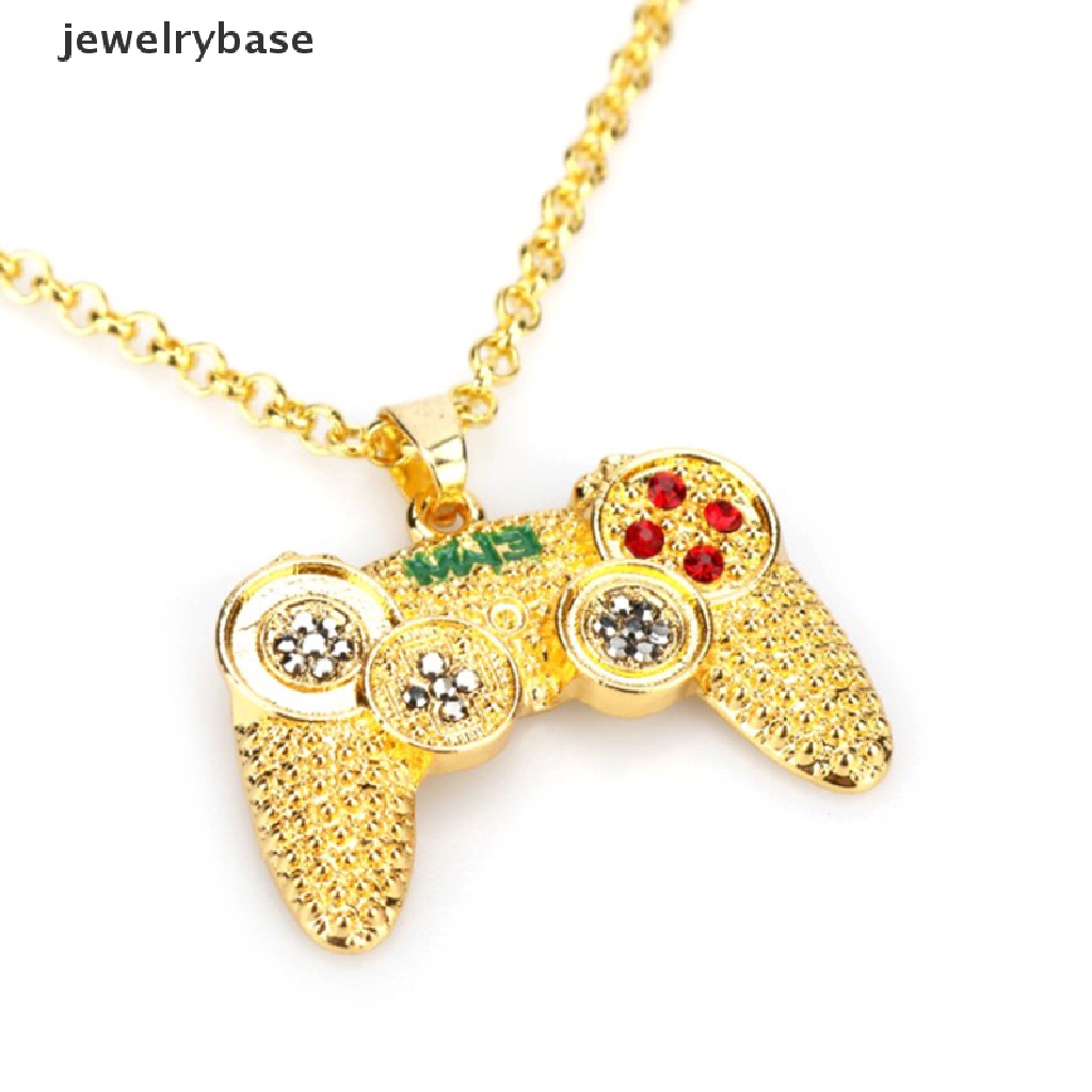 [jewelrybase] Gamepad Dengan Berlian Imitasi Kalung Untuk Wanita Pria Game Controller Liontin Choker Ch Jewellery Necklaces for Teen Girls Boutique