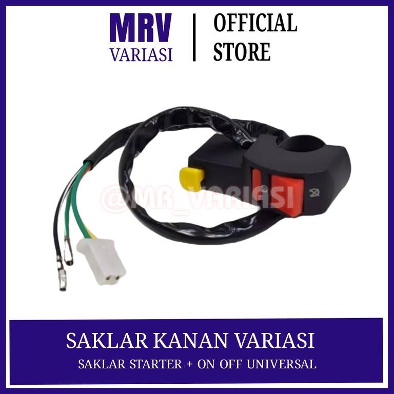 Saklar kanan 2tombol starter on/off universal-saklar starter motor