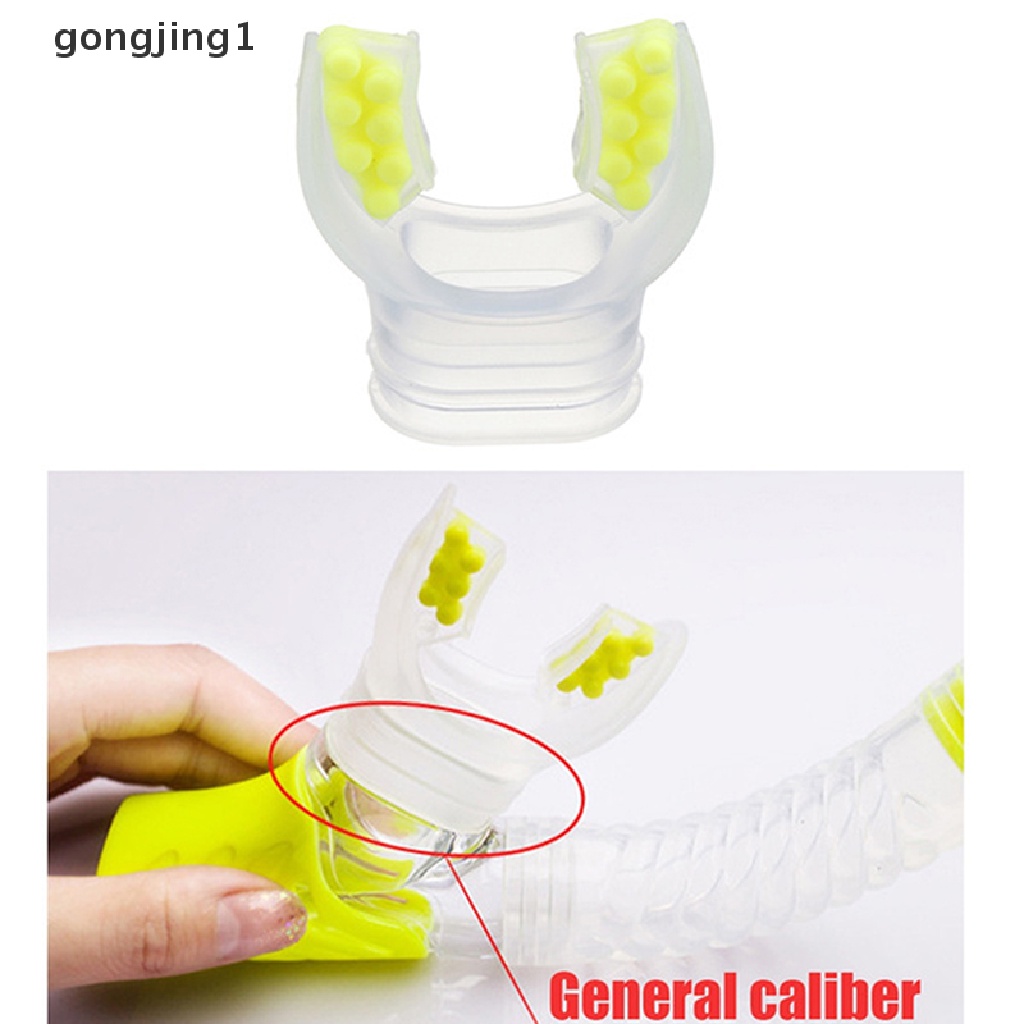 Ggg Silicone Throwaway Underwater Diving Breathe Tube Snorkeling Pengatur Mulut Selam ID