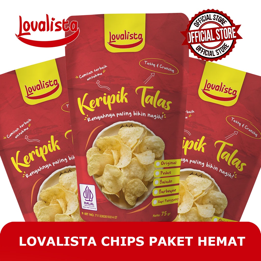 

Paket Hemat Keripik Talas LOVALISTA Snack