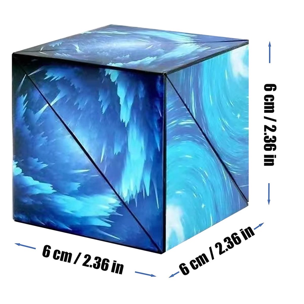 Magic Cube Magnetik 3D Mainan Puzzle Kubus Berubah Bentuk Changeable