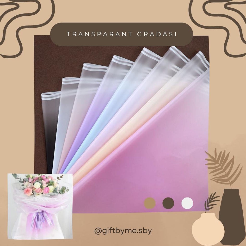 

FLOWER WRAPPING PAPER/ KERTAS CELLOPHANE/ KERTAS BUKET GRADASI (ECER)
